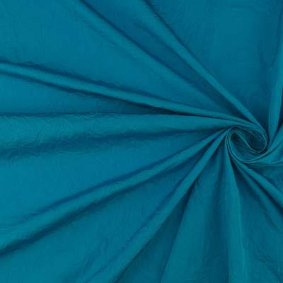 Tafta gnieciona turkusowy