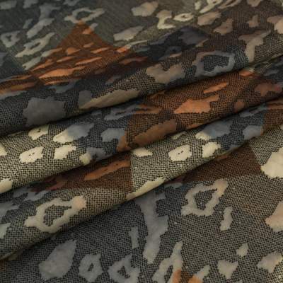 Dzianina żakardowa pomarańczowo żółty