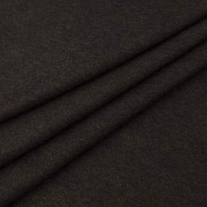 Dzianina swetrowa z wełną brązowo czarny