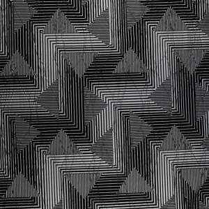 Dzianina geometryczny czarny