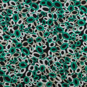 Tkanina Krepa elipsa zielony