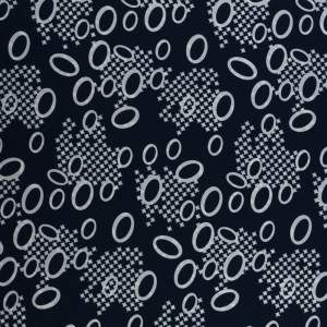 Tkanina Krepa elipsa granatowy