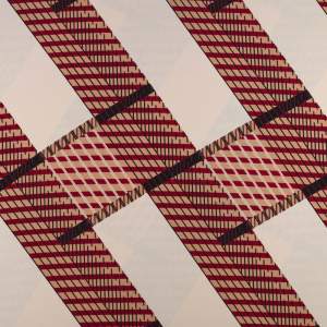 Tkanina Krepa geometryczny beżowy