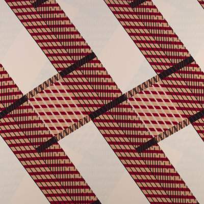 Tkanina Krepa geometryczny beżowy