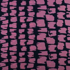 Tkanina Krepa abstrakcyjny border jednostronny granatowy