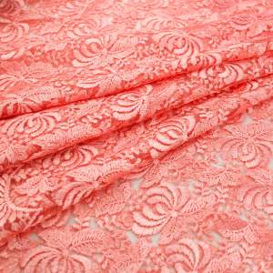 Koronka Gipiura na tiulu łososiowy