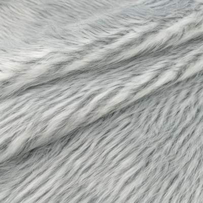 Sztuczne futro szaro biały