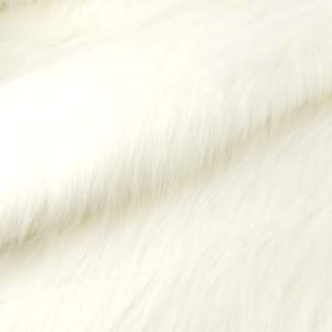 Sztuczne futro zgaszony biały
