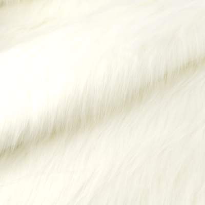 Sztuczne futro zgaszony biały