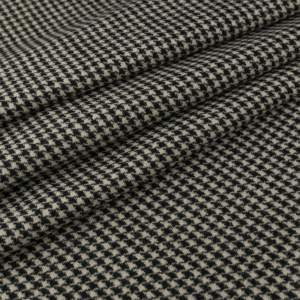 Wełna płaszczowa pepitka beżowo czarny