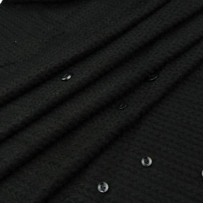 Dzianina swetrowa warkocz czarny