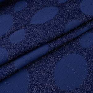 Tkanina żakardowa grochy chabrowy