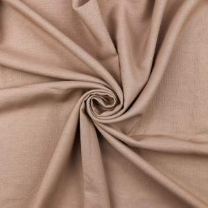 Tkanina len z wiskozą beżowy – miękka, naturalna tkanina na sukienki i dekoracje