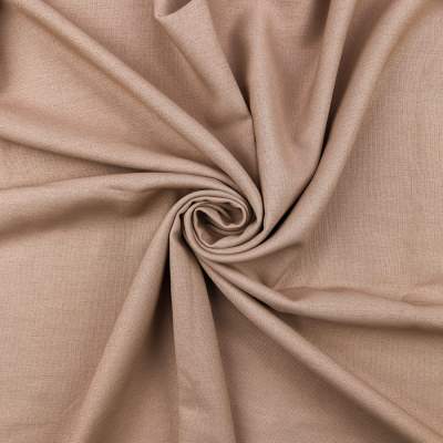 Tkanina len z wiskozą beżowy – miękka, naturalna tkanina na sukienki i dekoracje