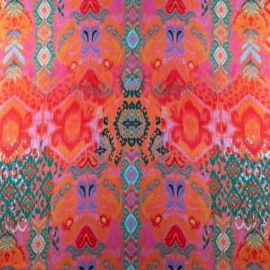 Tkanina silki orientalny czerwony