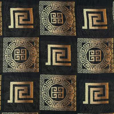 Tkanina szyfon wzór włoski czarny