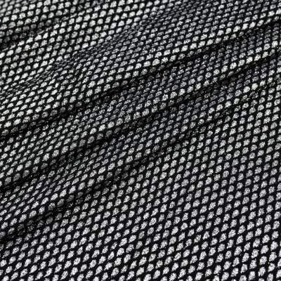 Dzianina brokat srebrny