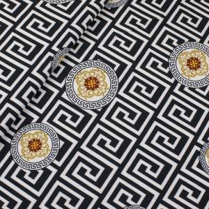 Tkanina Barbie Marchiano wzór typu Versac czarny