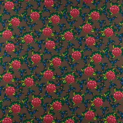 Barbie Marchiano wzór ludowy na brązowym tle