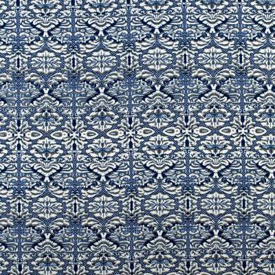 Tkanina Barbie wzór ornamenty kolor granatowy