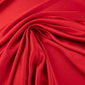 Tkanina satyna krepa kolor czerwony