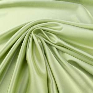 Tkanina satyna krepa kolor jasny zielony
