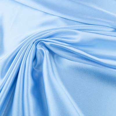 Tkanina satyna krepa kolor błękitny