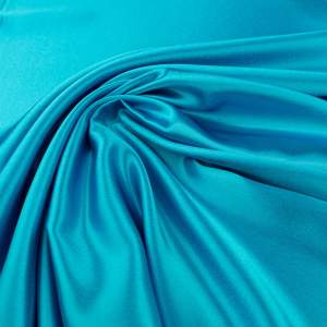 Tkanina satyna krepa kolor niebieski