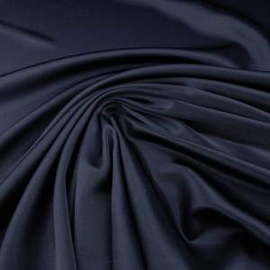 Tkanina satyna krepa kolor granatowy