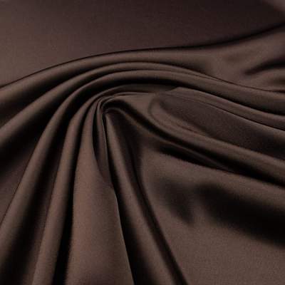 Tkanina satyna krepa kolor czekolada