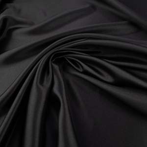 Tkanina satyna krepa kolor czarny