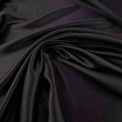 Tkanina satyna krepa kolor czarny