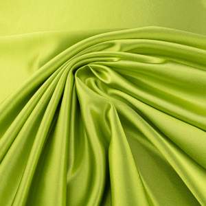 Tkanina satyna krepa kolor limonkowy