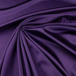 Tkanina Satyna z lycrą kolor fioletowy