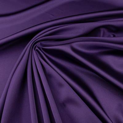 Tkanina Satyna z lycrą kolor fioletowy