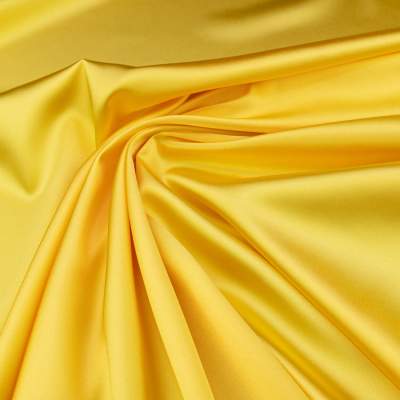 Tkanina Satyna z lycrą kolor żółty