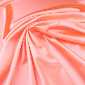 Tkanina Satyna z lycrą kolor neonowy brzoskwiniowy