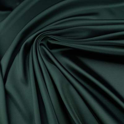 Tkanina Satyna z lycrą kolor butelkowy zielony