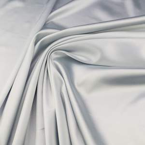 Tkanina Satyna z lycrą kolor jasny szary