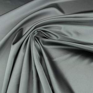 Tkanina Satyna z lycrą kolor ciemny szary