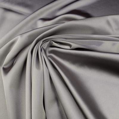 Tkanina Satyna z lycrą kolor ciemny beżowo szary