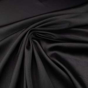 Tkanina Satyna z lycrą kolor czarny
