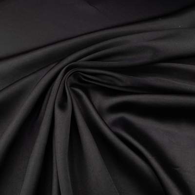 Tkanina Satyna z lycrą kolor czarny