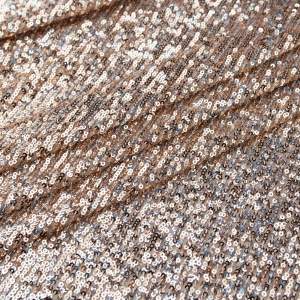 Cekiny na siatce brązowo srebrny