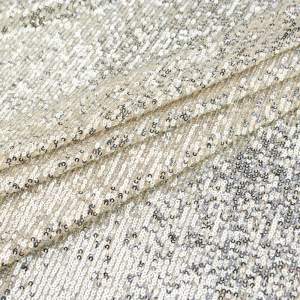 Cekiny na siatce srebrny