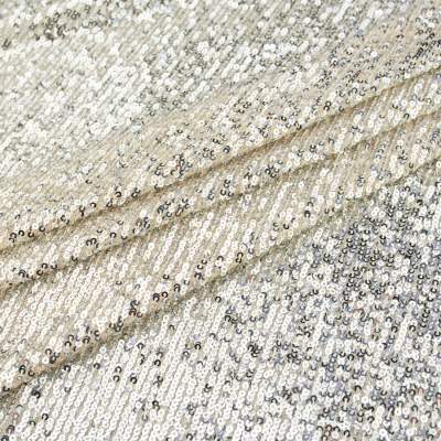 Cekiny na siatce srebrny