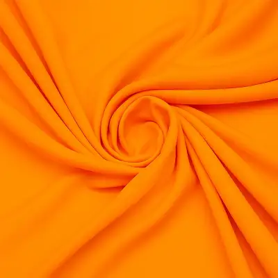 Tkanina wiskoza pomarańczowa na sukienki – lekka i przewiewna