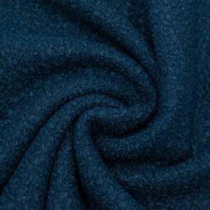 Tkanina Boucle Oslo płaszczowa kolor granatowy