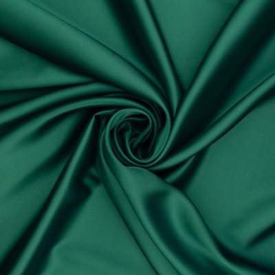 Tkanina Satyna z lycrą kolor szmaragdowy