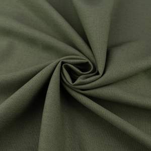 Len materiał kolor oliwkowy